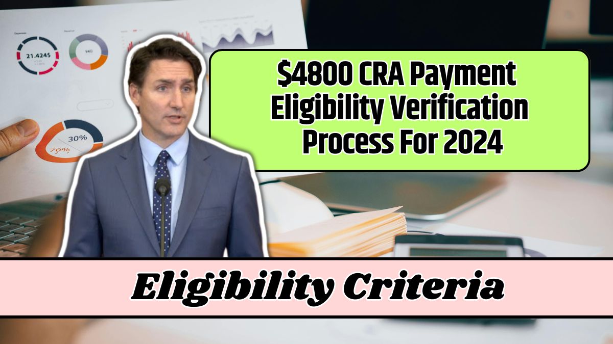 $4800 CRA Payment Eligibility Verification Process For 2024