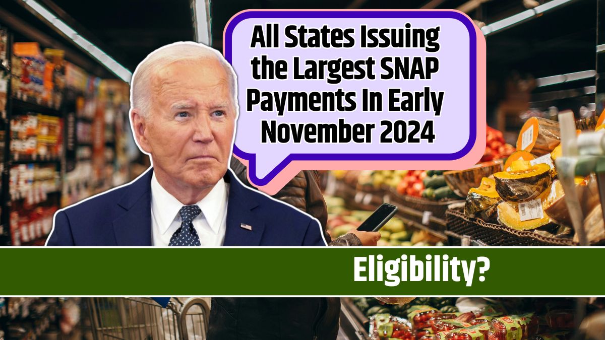 All States Issuing the Largest SNAP Payments In Early November 2024