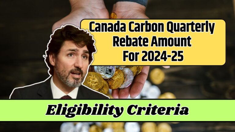 Canada Carbon Quarterly Rebate Amount For 2024-25