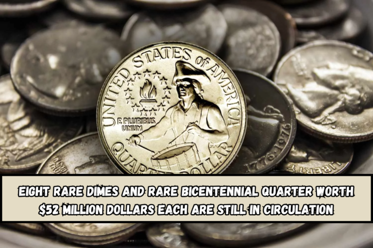 Eight Rare Dimes And rare Bicentennial Quarter Worth $52 Million Dollars Each Are Still in Circulation