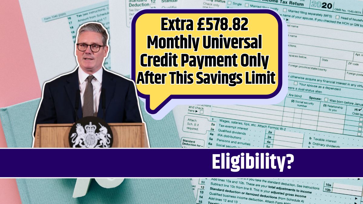 Extra £578.82 Monthly Universal Credit Payment Only After This Savings Limit