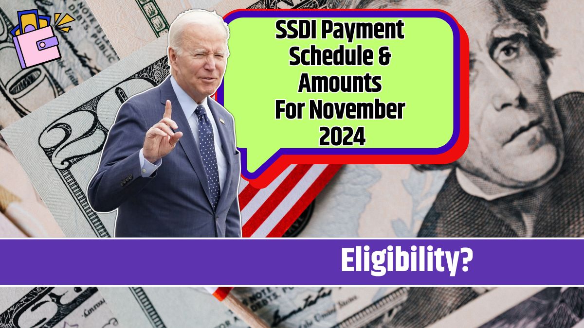 SSDI Payment Schedule & Amounts For November 2024