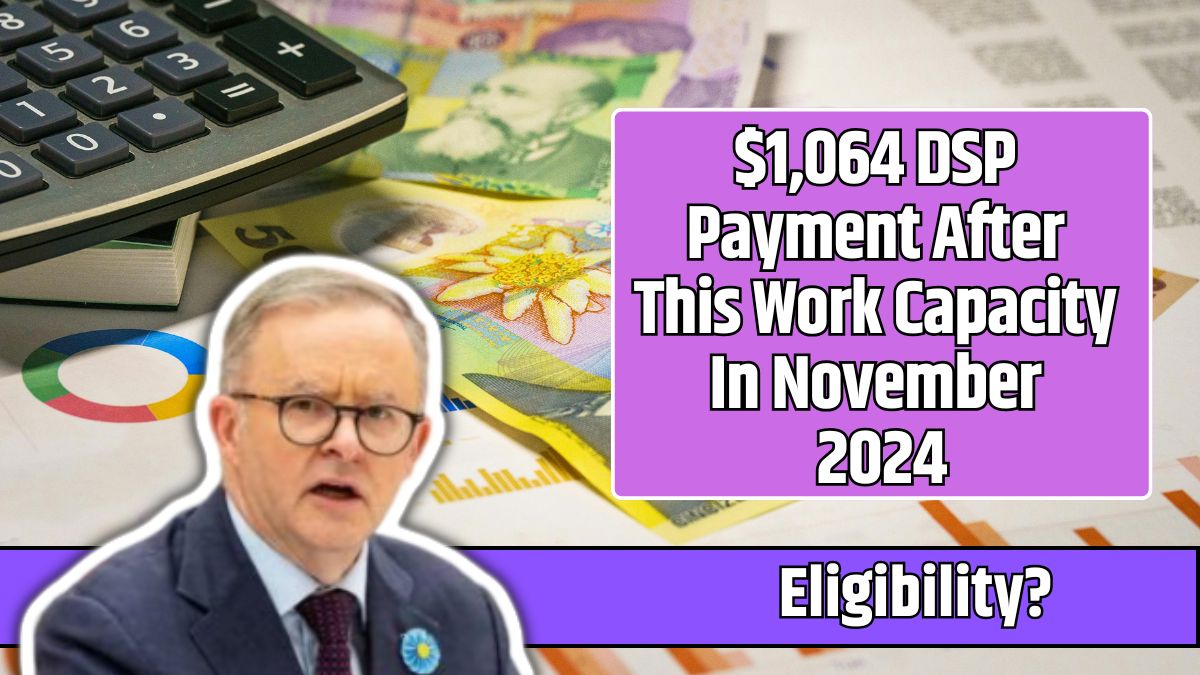 $1,064 DSP Payment After This Work Capacity In November 2024