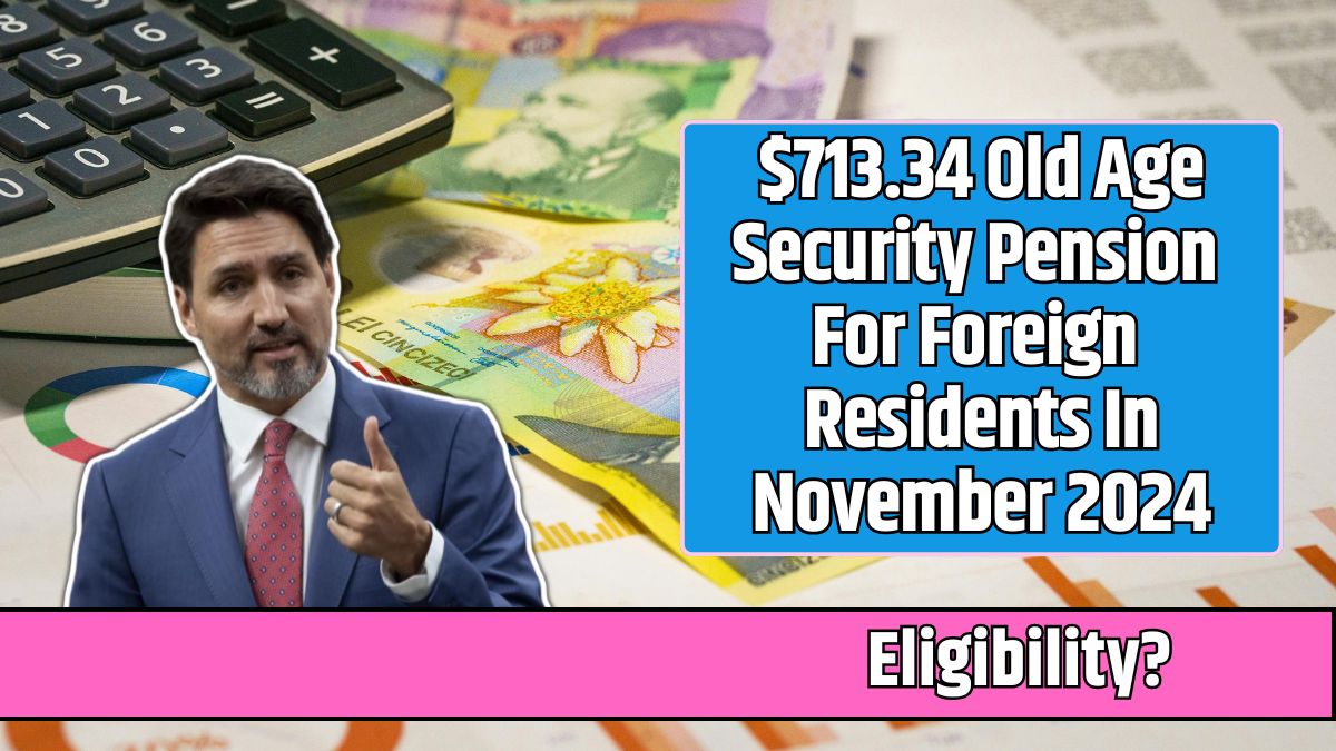 $713.34 Old Age Security Pension For Foreign Residents In November 2024