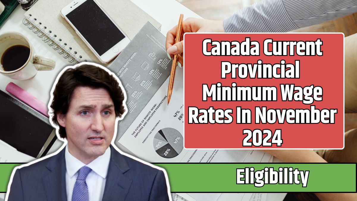 Canada Current Provincial Minimum Wage Rates In November 2024