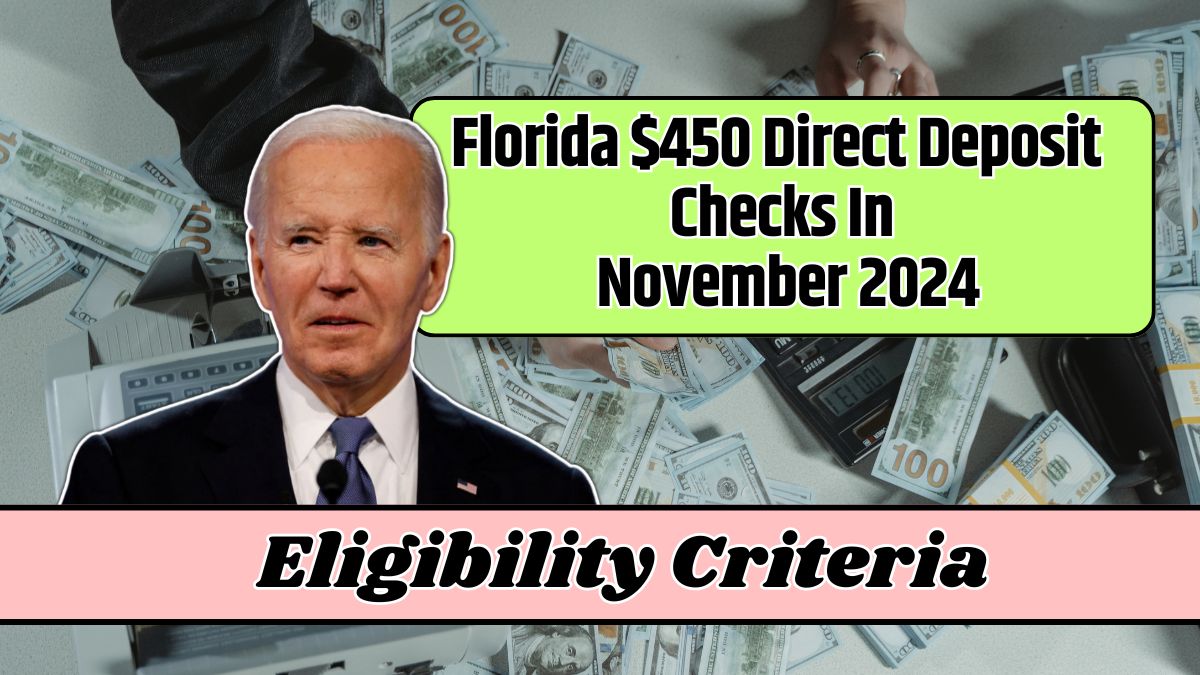 Florida $450 Direct Deposit Checks In November 2024