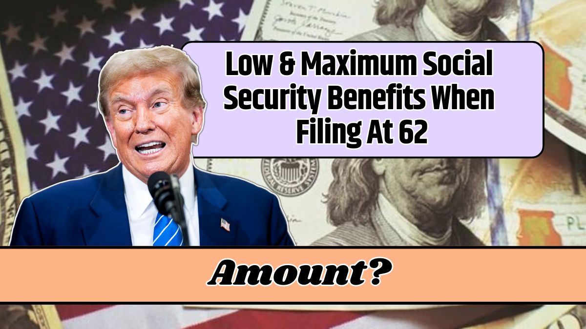 Low & Maximum Social Security Benefits When Filing At 62